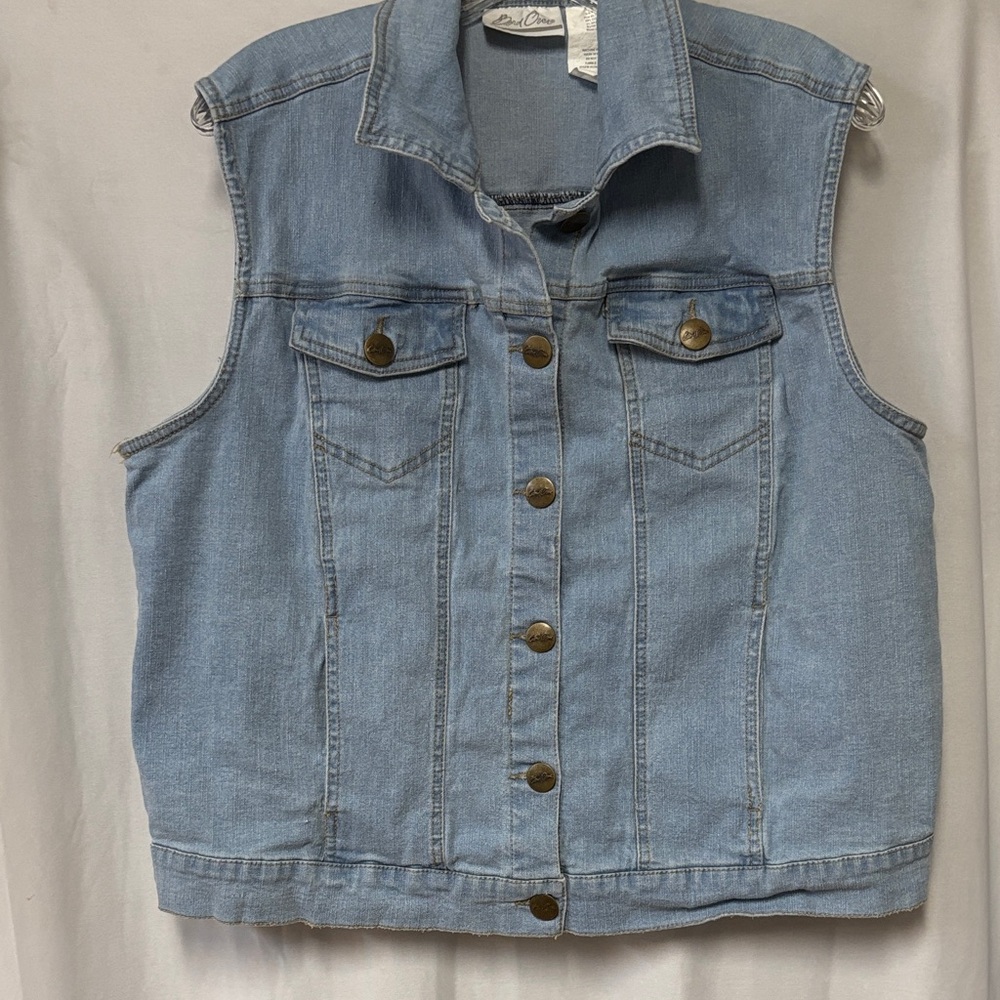 Denim Sleeveless Vest